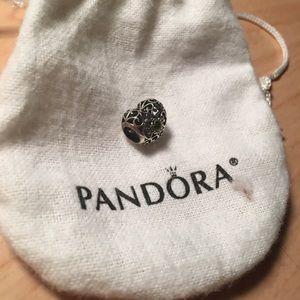 Pandora Peridot Birthstone Heart Charm